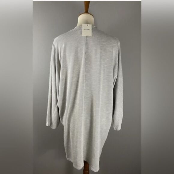 NEW Anthropologie DONNI. Light Gray Open Cardigan OSFA PLUS - Picture 2 of 5